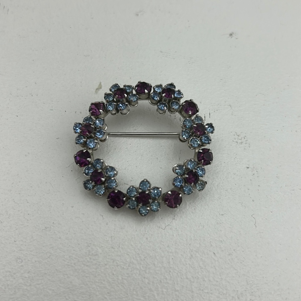 Vintage floral costume pin